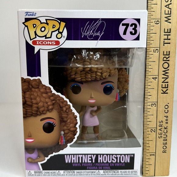 Funko Pop! ICONS Whitney Houston 73 I Wanna Dance With Somebody POP ROCK NEW - Picture 7 of 9